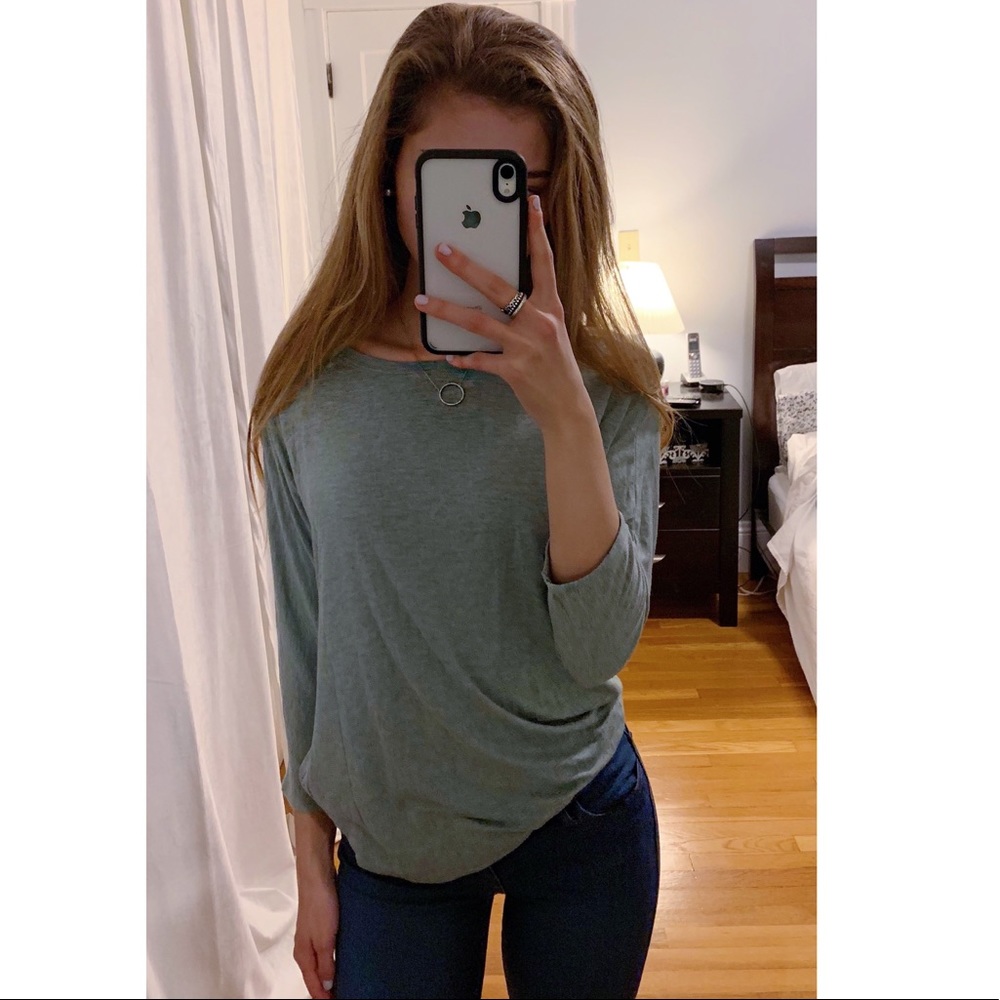 Simple blue-green shirt